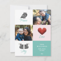 Modern Cute Scandinavian Foto Kerstmis