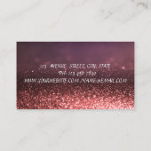 Modern Cute Schattig Cupcake Bakery Bokeh Visitekaartje (Achterkant)