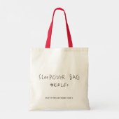 Modern Cute Sleepover Birthday Party #Kidlife Tote Bag (Achterkant)