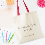 Modern Cute Sleepover Birthday Party #Kidlife Tote Bag<br><div class="desc">Maak kennis met onze moderne en schattige slaapzak van het verjaardagsfeest, het perfecte feest voor de speciale dag van je kind! Deze tas is niet alleen schattig, maar ook functioneel, waardoor het een geweldig geschenk is waar je gasten de komende jaren van zullen houden en gebruiken. Het ontwerp van deze...</div>