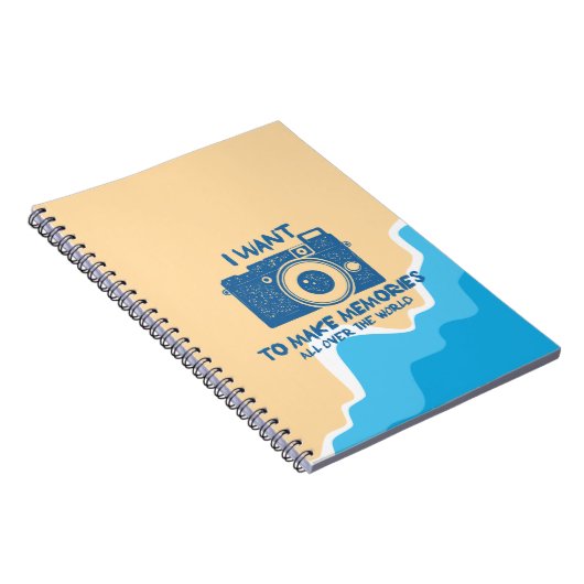 Modern Cute Travel Journal Backpacker Globetrotter Notitieboek (Rechterzijde)