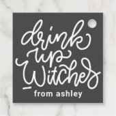 Modern Cute Typography Funny Halloween Quote Bedankjes Labels (Achterkant)