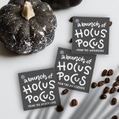 Modern Cute Typography Hocus Pocus Halloween Bedankjes Labels