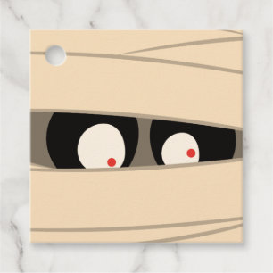 Modern Cute Typography Mummy Monster Halloween Bedankjes Labels