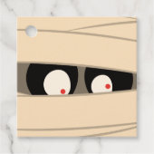 Modern Cute Typography Mummy Monster Halloween Bedankjes Labels (Voorkant)