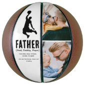 Modern Cute VADER Definitie 2 Foto Basketbal (Verticaal)