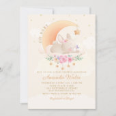Modern Cute Waterverf Boho Bunny Boy Baby shower Kaart (Voorkant)