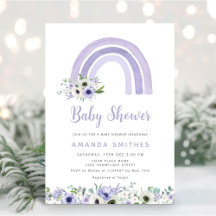 Modern Cute Waterverf Boho Rainbow Baby shower
