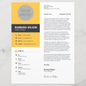 Modern CV, CV + Letter (Sjabloon) (Achterkant)