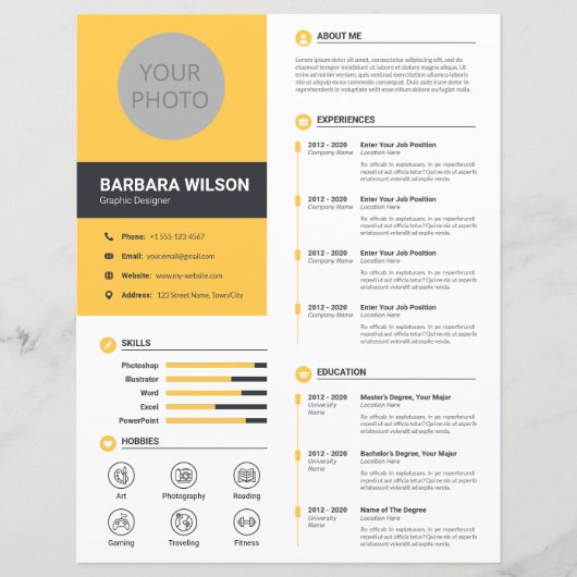 Modern CV, CV + Letter (Sjabloon) (Voorkant)