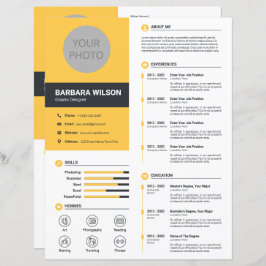 Modern CV, CV + Letter (Sjabloon)