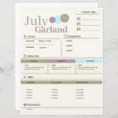 Modern CV - Volledig  hervatten (Voorkant / Achterkant)