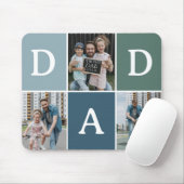 Modern 'DAD' 3 foto cadeau Muismat (Met muis)