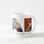 Modern DAD Daddy Foto Collage Cutout Vaderdag Koffiemok (Voorkant rechts)