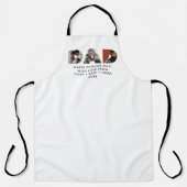 Modern DAD Daddy Foto Collage Cutout Vaderdag Schort (Voorkant)