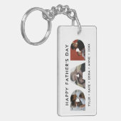Modern DAD Daddy Foto Collage Cutout Vaderdag Sleutelhanger (Voorkant Links)