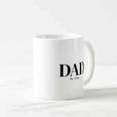 Modern Dad Established Mug Koffiemok (Voorkant rechts)