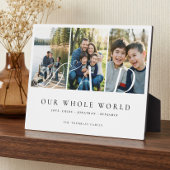 Modern Dad Photo Collage Fathers Day keepsake Gift Fotoplaat