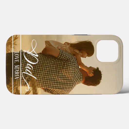 Modern Dad Stylish Photo Trendy Case-Mate iPhone Case (Achterkant (horizontaal))