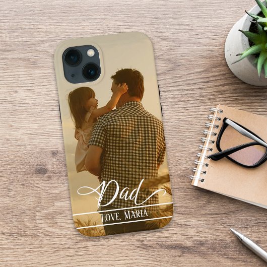 Modern Dad Stylish Photo Trendy Case-Mate iPhone Case