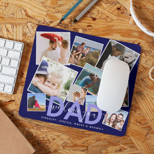 Modern DAD 'Wij houden van jullie' Foto Collage Muismat