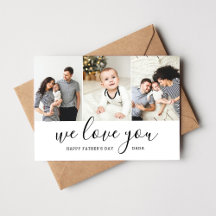 Modern Dada 3 Foto Collage Vaderdag Kaart