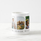 Modern Daddy 5 Foto Vaderdag Typografie Koffiemok (Center)