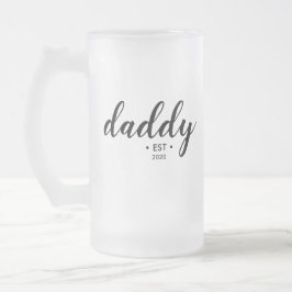 Modern Daddy Custom Gevestigd Jaar Matglas Bierpul