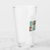 Modern Daddy Photo Collage - Aangepaste Vaderdag | Glas (Rechts)