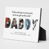 Modern DADDY Photo Collage Happy Vaderdag Fotoplaat (Zijkant)