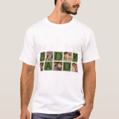 Modern Daddy Photo Collage T-shirt – Aangepaste 5P (Voorkant)
