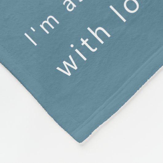 Modern Daddy Photo Strip Collage Blue Fleece Deken (Hoek)