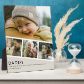 Modern Daddy Photo Strip Collage Fotoplaat (Zijkant)
