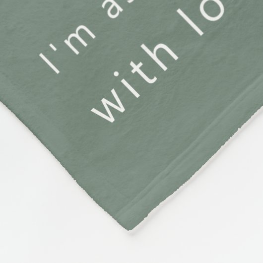 Modern Daddy Photo Strip Collage Green Fleece Deken (Hoek)