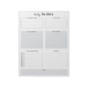 Modern dagelijks to-do-list Notitieblok