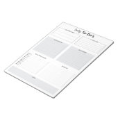 Modern dagelijks to-do-list Notitieblok (Schuin)