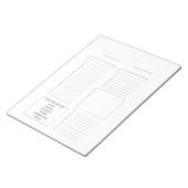 Modern Daily To-Do List Notepad Notitieblok (Schuin)