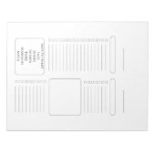 Modern Daily To-Do List Notepad Notitieblok (Voorkant)