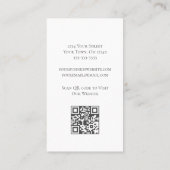 Modern Daisies QR code Trendy Floral Visitekaartje (Achterkant)