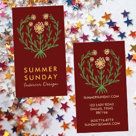Modern Daisy Bloem Logo AANPASBAAR Bloemig  Visitekaartje