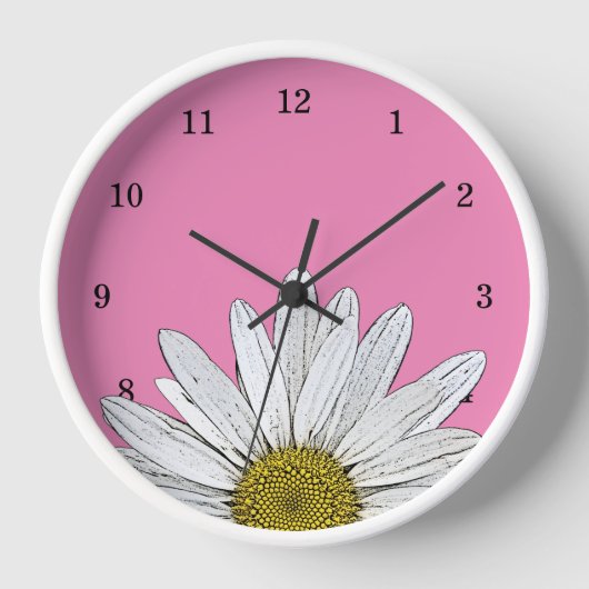 Modern Daisy Country Floral Pink (Voorkant)