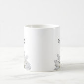 Modern Daisy Elegant Floral Koffiemok (Center)