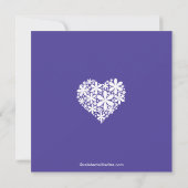 Modern Daisy Hearts Bridal Shower Kaart (Achterkant)