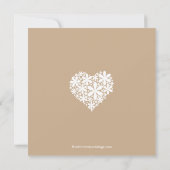 Modern Daisy Hearts Engagement Party Kaart (Achterkant)