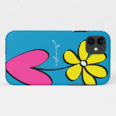 Modern Daisy Personalized iPhone 5/5S Hoesje (Achterkant (horizontaal))