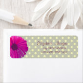 Modern, Daisy, Polka Dots Address Label (Insitu)