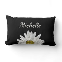 Modern Daisy Zwart Wit Schattige Bloemen