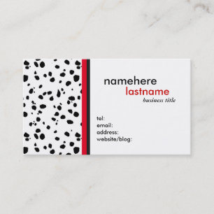 Modern Dalmation Design Visitekaartje