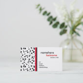 Modern Dalmation Design Visitekaartje (Staand voorkant)