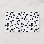Modern Dalmation Design Visitekaartje (Achterkant)